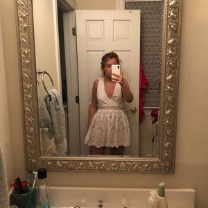 Mini white dress
